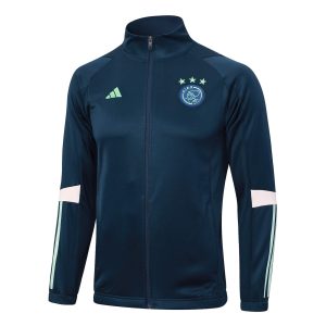 2023/2024 Ajax Half-Pull Training Suit Royal Blue Football Shirt 1:1 Thai Quality
