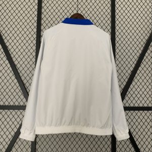 2024/2025 Manchester United Reversible Windbreaker Blue-White Soccer Jersey 1:1 Thai Quality
