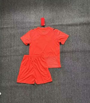 2025/2026 Kids Size Manchester City Goalkeeper Orange Football Shirt 1:1 Thai Quality