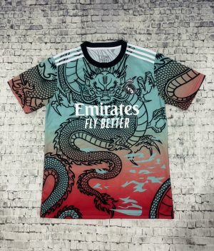 2024/2025 Real Madrid Special Red-Green Dragon Football Shirt 1:1 Thai Quality