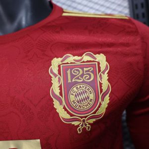 2025/2026 Long Sleeve Player Version Bayern Munich 125th Anniversary Red Football Jersey 1:1 Thai Quality