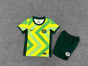 2025 Kids Size Australia Home Football Shirt 1:1 Thai Quality
