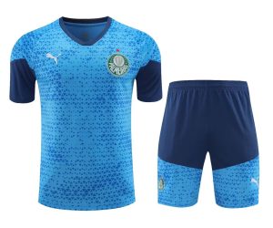 2024/2025 Palmeiras pre-match training Sky Blue Shirt+Shorts 1:1 Thai Quality