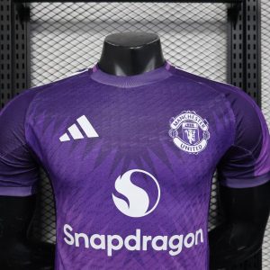 2025/2026 Player Version Manchester United Special Edition White Purple Football Shirt 1:1 Thai Quality