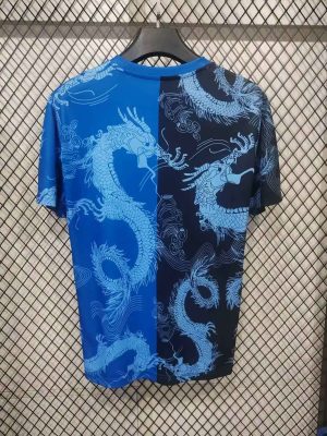 2025/2026 Real Madrid Special Edition Dragon Black Blue Football Shirt 1:1 Thai Quality