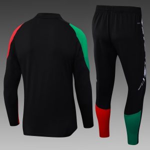 2024/2025 Arsenal Half-Pull Training Suit Black Football Shirt 1:1 Thai Quality