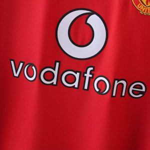 2002-2003 Retro Long Sleeve Manchester United Home Football Shirt 1:1 Thai Quality