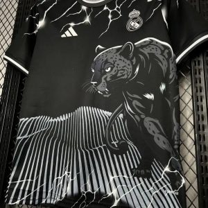 2024/2025 Real Madrid Black leopard Special Football Shirt 1:1 Thai Quality