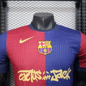 2024/2025 Player Version Barcelona Cockroach Travis Scott collaboration Football Shirt 1:1 Thai Quality