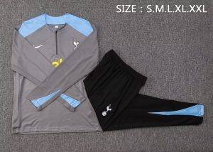 2024/2025 Tottenham Half-Pull Training Suit Grey Football Shirt 1:1 Thai Quality