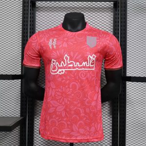 2024/2025 Player Version Palestine Training Wear Red Football Shirt 1:1 Thai Quality