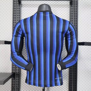 2025/2026 Long Sleeve Player Version Inter Milan Home Football Shirt 1:1 Thai Quality