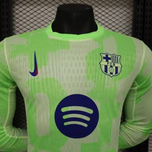 2024/2025 Long Sleeve Player Version Barcelona Third Away(Cool Play) Football Shirt 1:1 Thai Quality