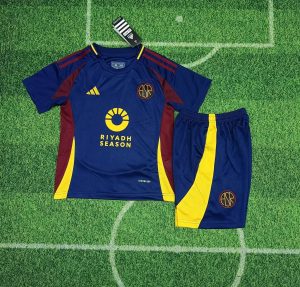 2024/2025 Kids Size Roma Third Away Soccer Jersey Home 1:1 Thai Quality