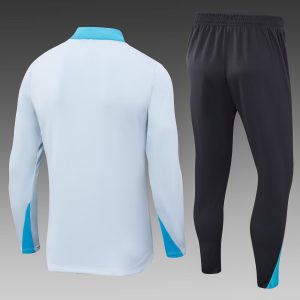 2024/2025 Tottenham Half-Pull Training Suit Light Grey Football Shirt 1:1 Thai Quality