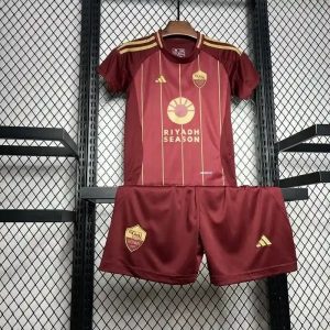 2024/2025 Kids Size Roma Home Soccer Jersey Home 1:1 Thai Quality