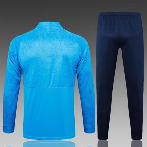 2024/2025 Gremio Half-Pull Training Suit Lake blue Soccer Shirt 1:1 Thai Quality