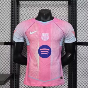 2025/2026 Player Version Barcelona Special Edition Pink Football Shirt 1:1 Thai Quality