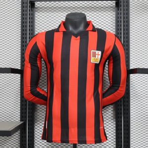2025/2026 Long Sleeve Player Version AC Milan 125th Anniversary Edition Football Shirt 1:1 Thai Quality