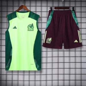 2024 Mexico Pre-match Training Green Jersey+Shorts 1:1 Thai Quality