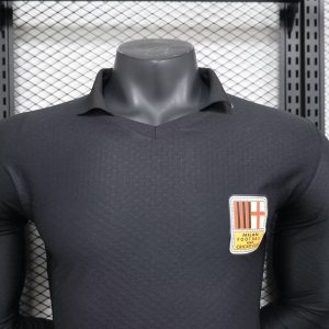 2025/2026 Long Sleeve Player Version AC Milan Black 125th Anniversary Edition Football Shirt 1:1 Thai Quality