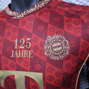 2025/2026 Player Version Bayern Munich 125th Anniversary Red Edition Football Shirt 1:1 Thai Quality