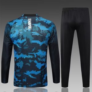 2024/2025 Napoli Half-Pull Training Suit Blue-Black Football Shirt 1:1 Thai Quality