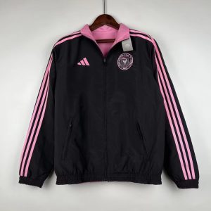 2024/2025 Inter Miami Reversible Windbreaker Black-Pink Soccer Jersey 1:1 Thai Quality