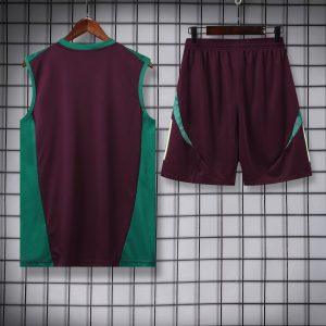 2024 Mexico Pre-match Training Black Jersey+Shorts 1:1 Thai Quality