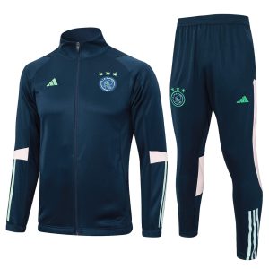 2023/2024 Ajax Half-Pull Training Suit Royal Blue Football Shirt 1:1 Thai Quality