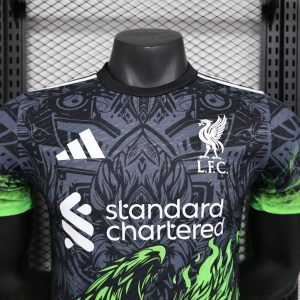 2024/2025 Player Version Liverpool Special Edition Black Green Football Shirt 1:1 Thai Quality