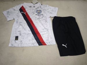 2025/2026 Kids Size Manchester City Away Football Shirt 1:1 Thai Quality