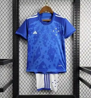 2024/2025 Kids Size  Cruzeiro Home  Football Shirt 1:1 Thai Quality