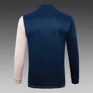 2024/2025 São Paulo Half-Pull Training Suit Mud Yellow-Blue Football Shirt 1:1 Thai Quality