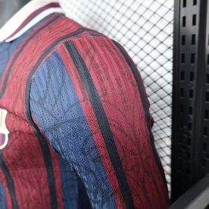2025/2026 Long Sleeve Player Version Barcelona 125th Anniversary Edition Football Shirt 1:1 Thai Quality
