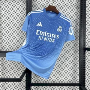 2025/2026 Real Madrid Goalkeeper Blue Football Shirt 1:1 Thai Quality