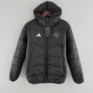 2024/2025 Napoli Black Soccer Cotton jacket 1:1 Thai Quality