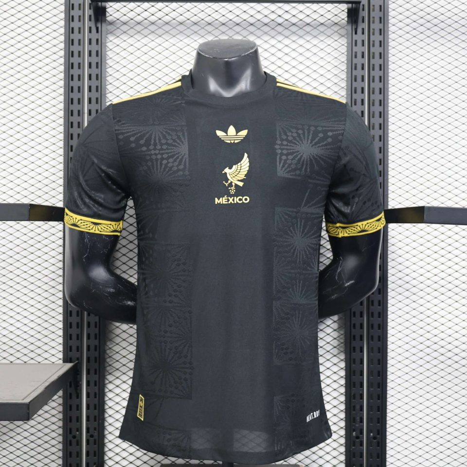 2025 Player Version Mexico Special Edition Gold Cup Black Football Shirt 1:1 Thai Quality