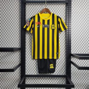 2022/2023 Kids Size Al-Ittihad Soccer Home Jersey 1:1 Thai Quality