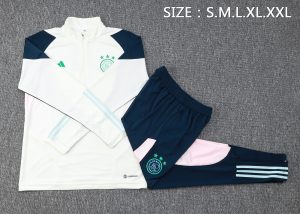 2023/2024 Ajax Half-Pull Training Suit Light Green Football Shirt 1:1 Thai Quality