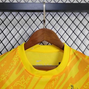 2024/2025 Kids Size Tottenham Yellow Goalkeeper Football Shirt 1:1 Thai Quality