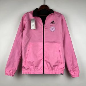 2024/2025 Inter Miami Reversible Windbreaker Black-Pink Soccer Jersey 1:1 Thai Quality