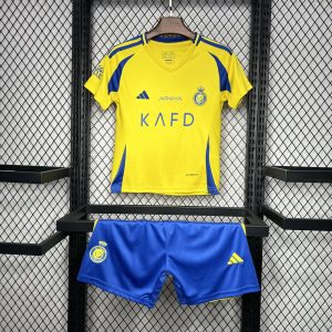2024/2025 Kids Size Al-Nassr Home Football Shirt 1:1 Thai Quality