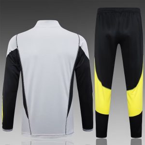 2024/2025 Flamengo Half-Pull Training Suit Grey Football Shirt 1:1 Thai Quality