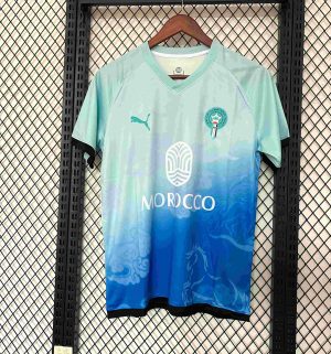 2025 Morocco National Team Training Blue Football Shirt 1:1 Thai Quality