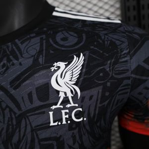2024/2025 Player Version Liverpool Special Edition Black Orange Football Shirt 1:1 Thai Quality
