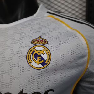 2025/2026 Long Sleeve Player Version Real Madrid Home Football Shirt 1:1 Thai Quality