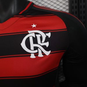 2025/2026 Long Sleeve Player Version Flamengo Home Football Shirt 1:1 Thai Quality