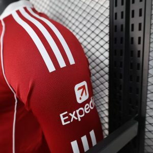 2025/2026 Long Sleeve Player Version Liverpool Home Football Shirt 1:1 Thai Quality