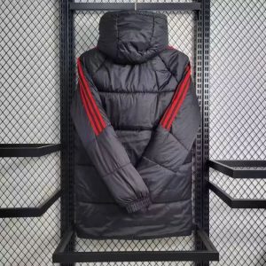 2024/2025 São Paulo Black-Red Edge Soccer Long Cotton jacket 1:1 Thai Quality